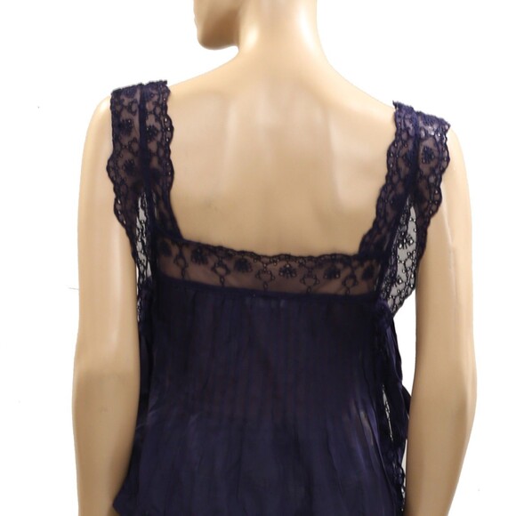 Intimately Free People Hey Lover Cami Blouse Top Embroidered Lace L NEW 284689 - Picture 8 of 9